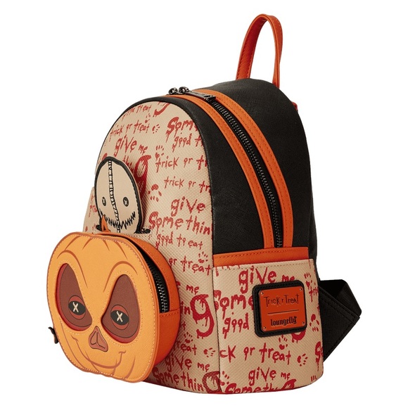 LOUNGEFLY Disney Trick 'r Treat Sam Pumpkin Mini 🎒 - Picture 5 of 16